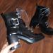 Zara Shoes | High Heel Boots | Color: Black | Size: 7.5
