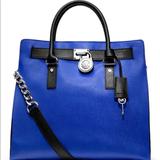 Michael Kors Bags | Kors Michael Kors Large Hamilton Twotone Tote | Color: Black/Blue | Size: Os