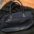 J. Crew Bags | Jcrew Navy Leather And Suede Crossbody Satchel | Color: Blue | Size: Os