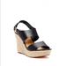 J. Crew Shoes | J. Crew Espadrille Wedge | Color: Black/Tan | Size: 8