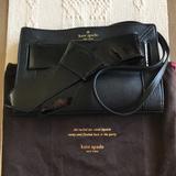 Kate Spade Bags | Kate Spade Black Bow Valley Shoulder Bag Clutch | Color: Black/Gray | Size: Os