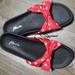 Disney Shoes | Minnie Mouse Red Bow Sandal Slides | Color: Black/Red | Size: 8