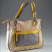 Coach Bags | Coach Poppy Colorblock Tote Bag | Color: Gray/Yellow | Size: Os