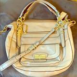 Coach Bags | Coach Saddle Bag Iridescent Suede - Like New! | Color: Tan | Size: Os