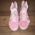 Vans Shoes | Girls High Top Classic Vans | Color: Pink/White | Size: 2g