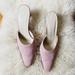 J. Crew Shoes | J.Crew Suede Kitten Heel Mules | Color: Pink | Size: 8