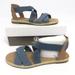 Giani Bernini Shoes | Giani Bernini Womens Colbey Sandals Denim 6.5m | Color: Blue/Tan | Size: 6.5