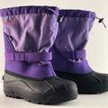 Columbia Shoes | Columbia Youth Powderbug Plus Ii Print Boot | Color: Black/Purple | Size: 7bb