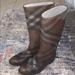 Burberry Shoes | Burberry Check Rainboots | Color: Brown/Tan | Size: 9