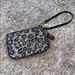 Coach Bags | Coach Black/Grey Metallic Cheetah Print Wristlet | Color: Black/Silver | Size: Os