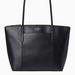 Kate Spade Bags | Kate Spade Rey Black Large Leather Pocket Tote Nwt | Color: Black/Silver | Size: 11.6"H X 12"W X 4.9"D