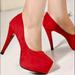 Jessica Simpson Shoes | Jessica Simpson Beautiful Red Suede Pumps | Color: Red | Size: 6