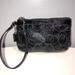 Coach Bags | Coach Patent Black Leather Wristlet | Color: Black | Size: Large