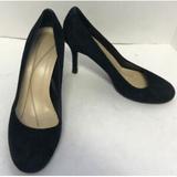 Kate Spade Shoes | Kate Spade Black Suede Round Toe Pumps, Sz 8 1/2 B | Color: Black | Size: 8.5