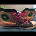 Converse Shoes | Converse High Tops | Color: Black/Green/Pink | Size: 6