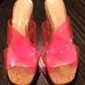 Jessica Simpson Shoes | Jessica Simpson Neon Pink Cork Shoes!!!! | Color: Pink | Size: 6.5