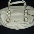 Coach Bags | Coach "Ashley" Leather Handbag - New Never Used | Color: White | Size: Os