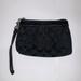 Coach Bags | Coach Black C Logo Fabric Wristlet | Color: Black | Size: Os