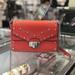 Michael Kors Bags | Michael Kors Kinsley Medium Stud Shoulder Bag | Color: Red/Silver | Size: Os