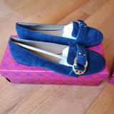 Tory Burch Shoes | New. Tory Burch Marsden Smoking Slippers | Color: Blue | Size: 7.5