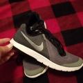 Nike Shoes | Nike Lite.. Gray And Black And White Sneakers | Color: Black/Gray | Size: 7