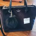 Kate Spade Bags | Kate Spade Handbag With Michael Kors Fur Charm,Nwt | Color: Black | Size: Os