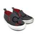 Disney Shoes | Disney Mickey Kids Canvas Slip On Shoes Size 6 | Color: Gray/Red | Size: 6b
