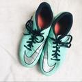 Nike Shoes | Nike Tiffany Blue Side Lace Cleats | Color: Black/Blue | Size: 6.5