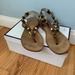 Coach Shoes | Coach Brown Gold Leather Ankle Sandals | Color: Brown/Gold/Red | Size: 6