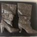 Jessica Simpson Shoes | Jessica Simpson Gray Faux Leather Slouchy Boots | Color: Gray | Size: 5