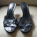 Coach Shoes | Coach Flower Design Heels | Color: Black | Size: 7.5