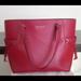 Michael Kors Bags | Michael Kors Voyager Crossgrain Leather Tote Bag | Color: Red | Size: Os