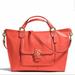 Coach Bags | Coach Campbell Leather Orange Crossbody Satchel | Color: Orange | Size: 15" X 12"