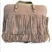 Kate Spade Bags | Kate Spade Sycamore Run Maise - Cristi' Fringe Leather Bag | Color: Cream | Size: 10.5” L X 1.5” W X 8” H