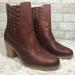 Anthropologie Shoes | Jasper & Jeera Leather Triangle Trails Heel Boots | Color: Brown | Size: 9