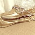 Nine West Shoes | Boat Loafers Brushed Gold | Color: Gold | Size: 8