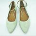 Madewell Shoes | Madewell Mint Green City Skimmer Ankle Strap Flat | Color: Green | Size: 6.5