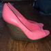Jessica Simpson Shoes | Jessica Simpson Pink Coral Wedges Size 7.5 | Color: Orange/Pink | Size: 7.5