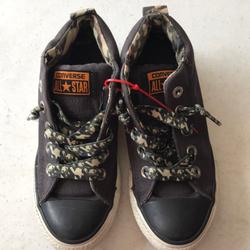 Converse Shoes | Converse All Star Black With Camo Laces | Color: Black | Size: 13b