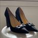 Kate Spade Shoes | Kate Spade Glitter Bow Pumps | Color: Black | Size: 9.5