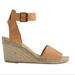 J. Crew Shoes | J. Crew Corsica Leather Tan Sandal Wedges Sz 10 | Color: Tan | Size: 10