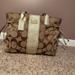 Coach Bags | Coach Gold Signature Pattern Tote | Color: Gold/Tan | Size: 11”H X 13.5”W X 4”D