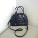 Coach Bags | Coach Embossed Navy Blue Leather Bag | Color: Blue/Gold | Size: 9"X 13.5"X 5"