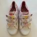 Disney Shoes | Disney Canvas Sneakers For Girls Size 4 Nwot | Color: Pink/White | Size: 4g