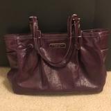 Coach Bags | Coach Patent Leather Satchel Bag | Color: Purple | Size: Os