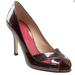 Kate Spade Shoes | Kate Spade Ny Gwennie Patent Leather Black Peep Toe Pumps | Color: Black/Pink | Size: 7