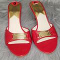 Michael Kors Shoes | Michael Kors Shoes Michael Kors Kitty Heels Slides | Color: Red | Size: 6