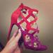 Jessica Simpson Shoes | Jessica Simpson High Heels | Color: Orange/Purple | Size: 7.5
