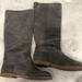 Michael Kors Shoes | Michael Kors Gray Suede Riding Boots | Color: Gray | Size: 7.5