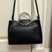 Zara Bags | Faux Leather Shoulder Bag With Silver Handles | Color: Black/Silver | Size: Os